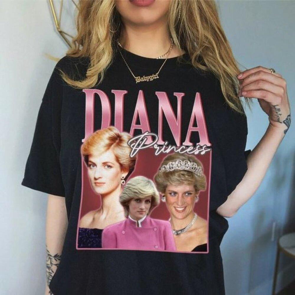 Princess Diana Unisex Graphic T-Shirt Tribute Fan Gift Fashion Casual